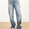 Aiva wide leg jeans donker blauw