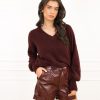 Maura trui bordeaux rood