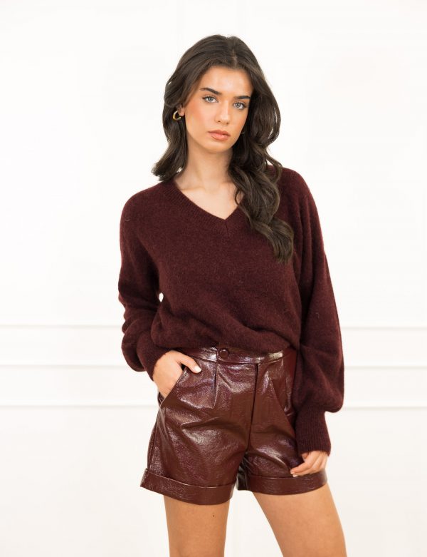 Maura trui bordeaux rood