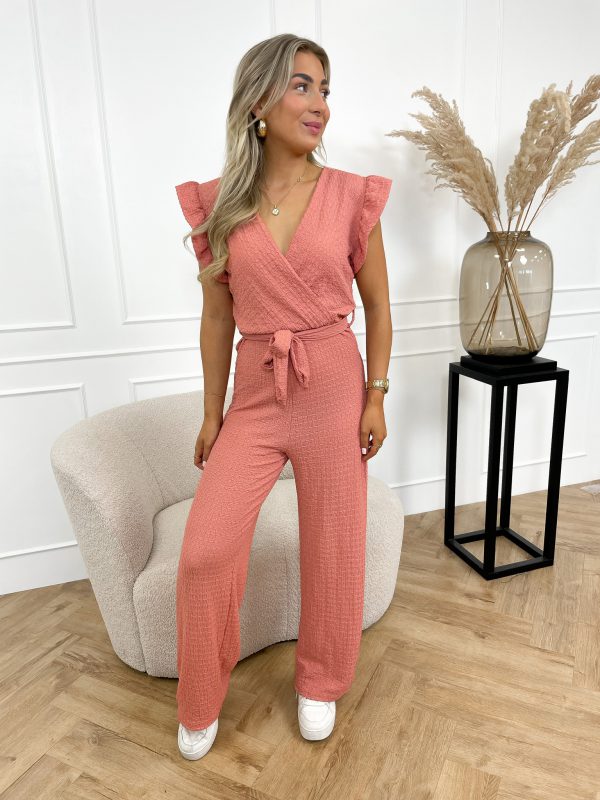 Babs jumpsuit oud roze