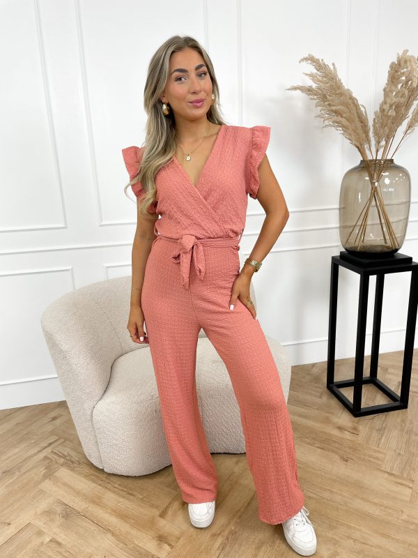 Babs jumpsuit oud roze