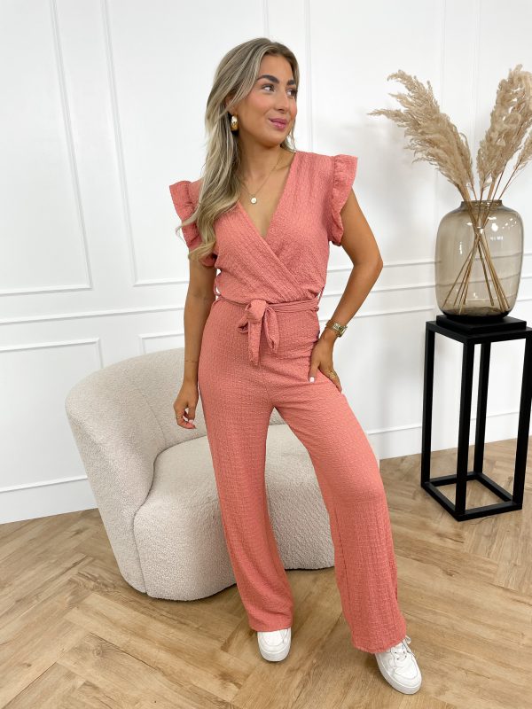 Babs jumpsuit oud roze