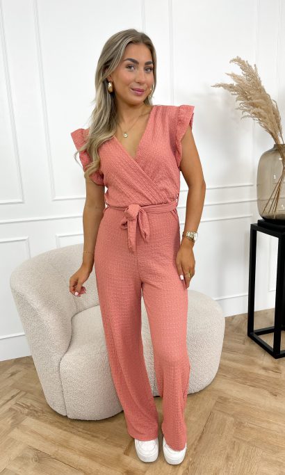 Babs jumpsuit oud roze