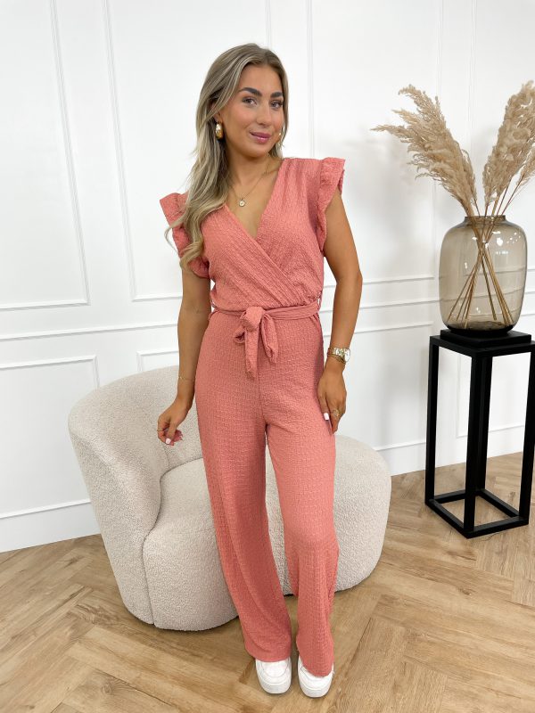 Babs jumpsuit oud roze