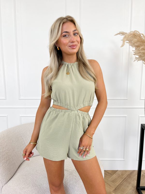 Axelle playsuit groen