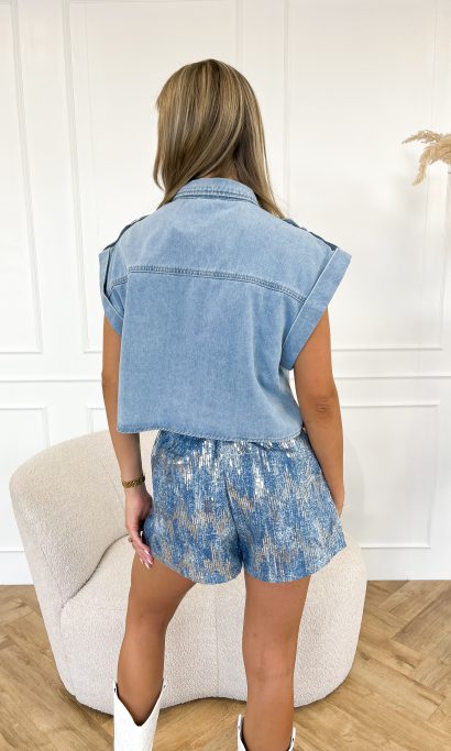 Sherry denim top