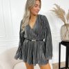 Merel playsuit zilver