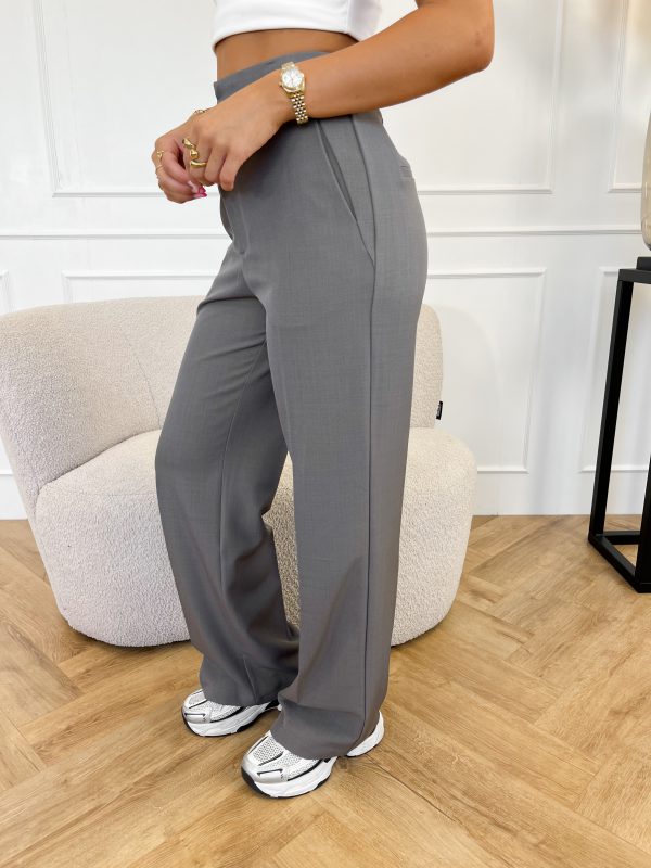 Hailey pantalon donker grijs