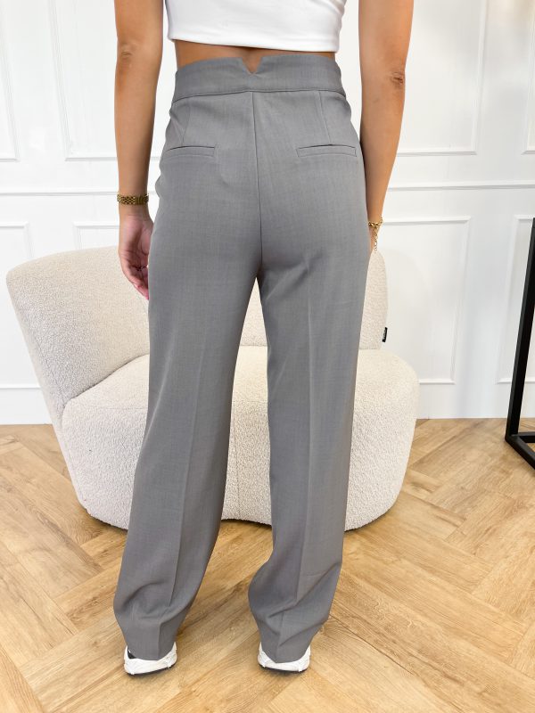 Hailey pantalon donker grijs