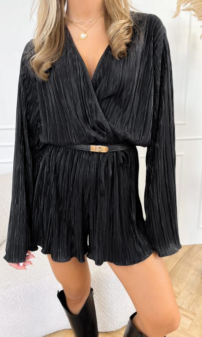 Chaira playsuit zwart