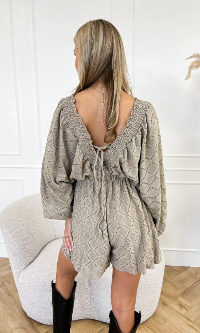 Rowie playsuit taupe