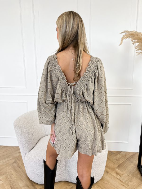 Rowie playsuit taupe