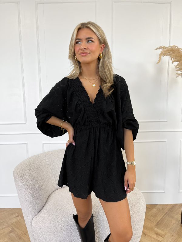 Rowie playsuit zwart