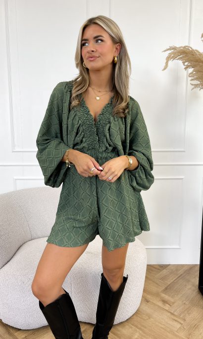 Rowie playsuit groen