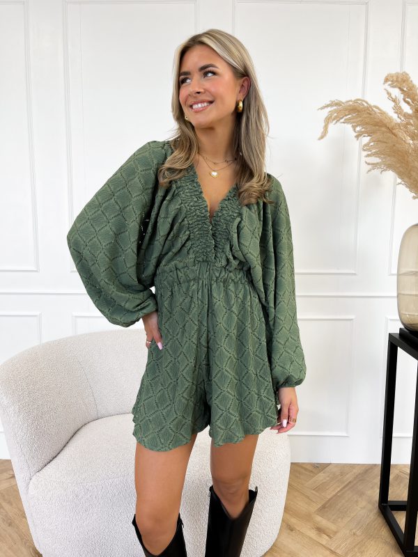 Rowie playsuit groen