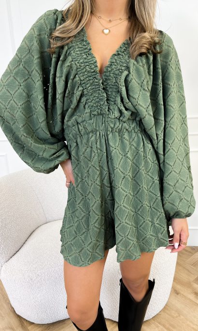 Rowie playsuit groen