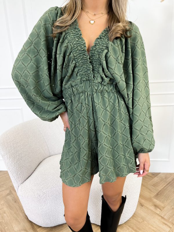 Rowie playsuit groen