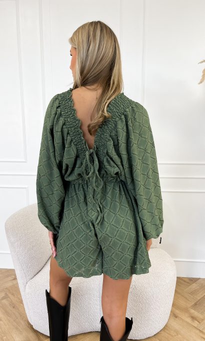 Rowie playsuit groen