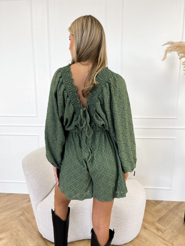 Rowie playsuit groen