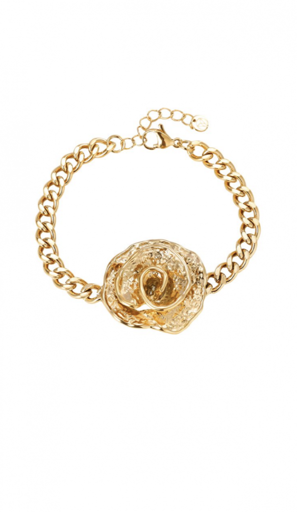 Rose armband goud