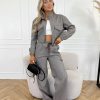 Elise strass broek bruin