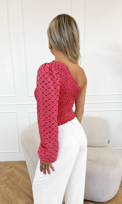 Meave one shoulder top rood