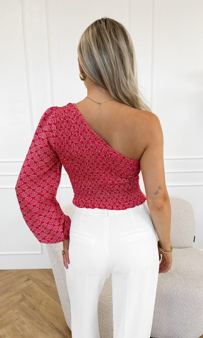 Meave one shoulder top rood