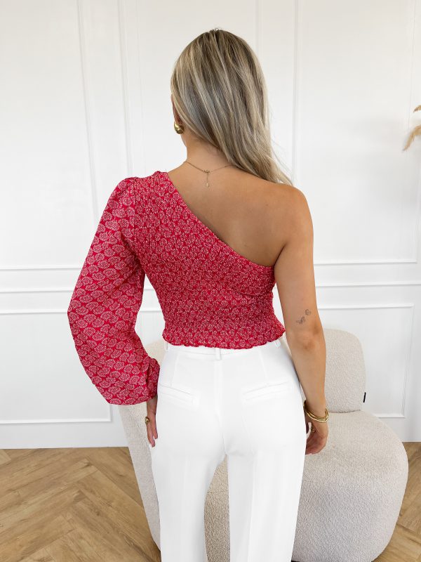 Meave one shoulder top rood