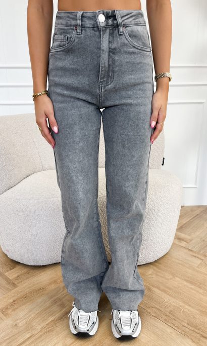 Mirella wide leg jeans grijs