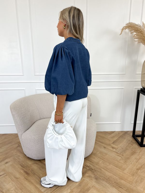 Elle spijkerblouse blauw