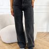 Scottie wide leg jeans donkergrijs