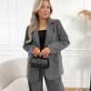 Liane strass blazer grijs