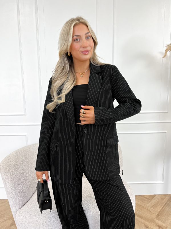 Liane strass blazer zwart