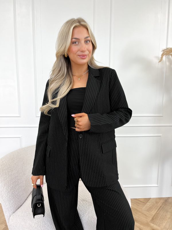 Liane strass blazer zwart