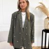 Caya hartjes blazer taupe