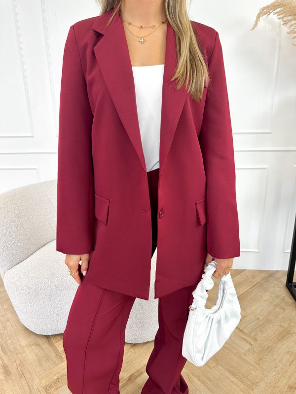 Willemijn blazer bordeaux