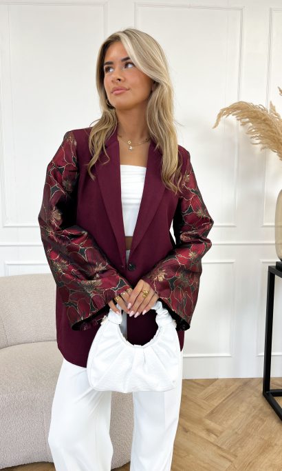 Femm blazer bordeaux rood