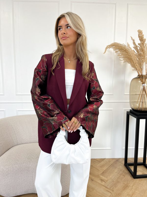 Femm blazer bordeaux rood