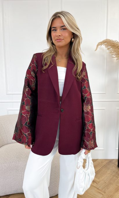 Femm blazer bordeaux rood