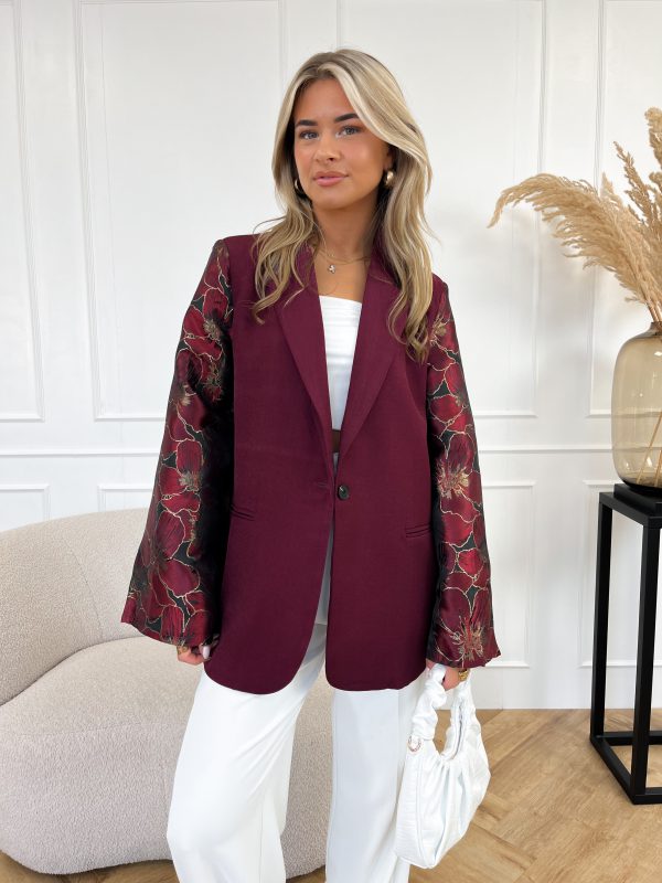 Femm blazer bordeaux rood