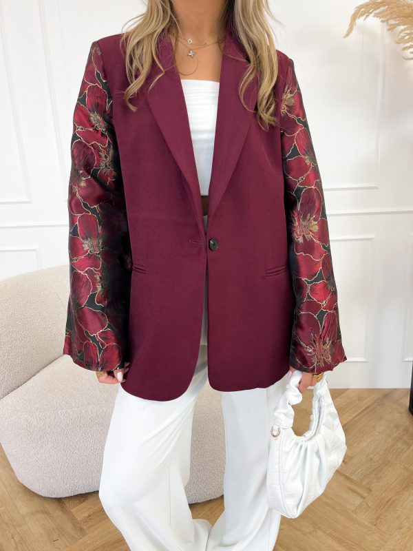 Femm blazer bordeaux rood