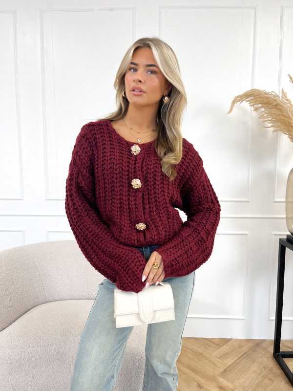 Eleanor vest bordeaux