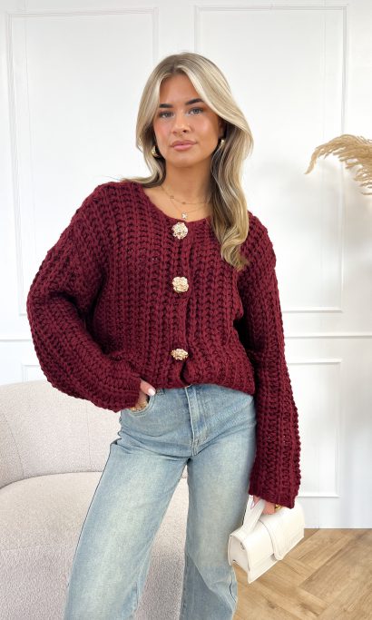 Eleanor vest bordeaux