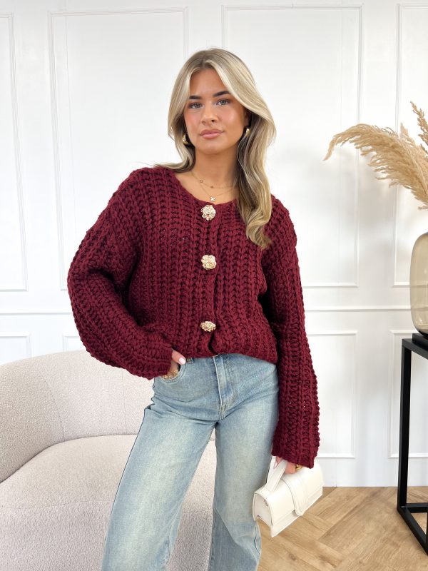 Eleanor vest bordeaux