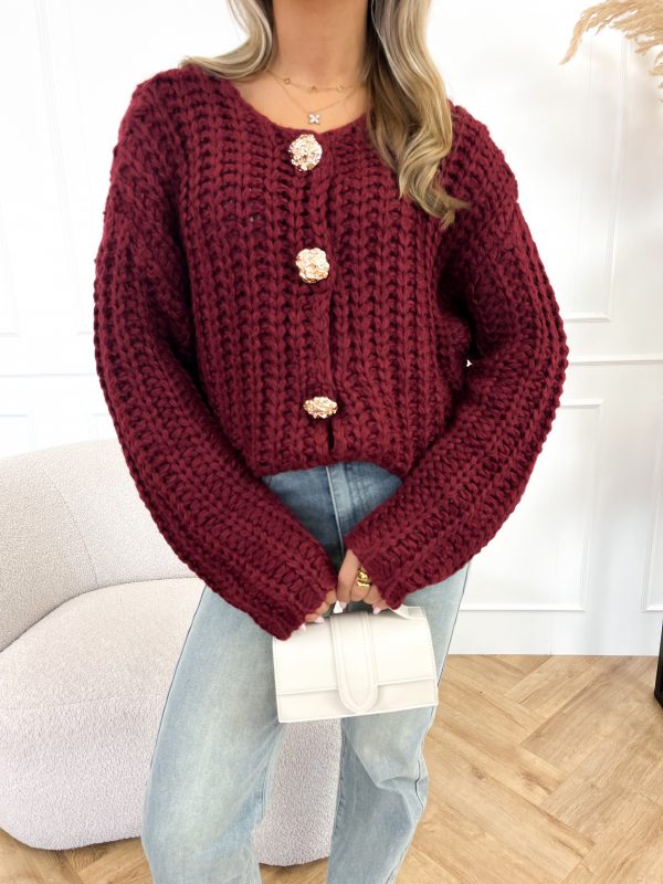 Eleanor vest bordeaux