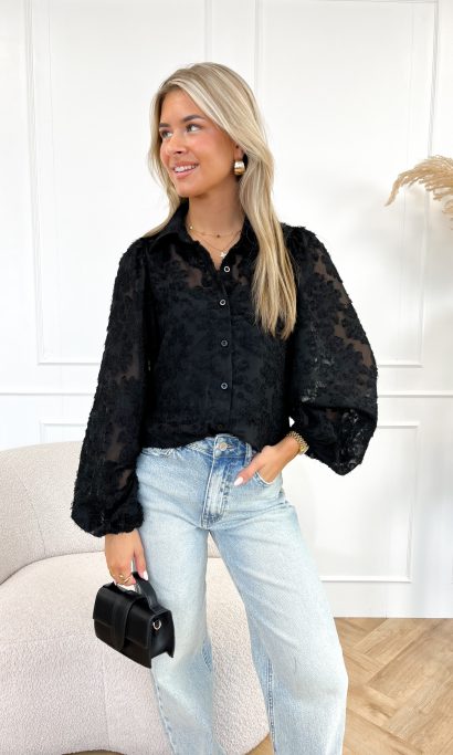 Ayla blouse zwart