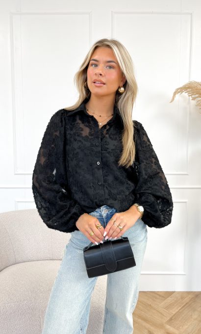 Ayla blouse zwart