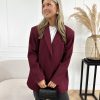 Marie strass blazer bordeaux