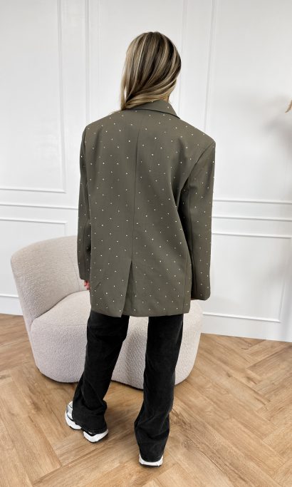 Marie strass blazer groen