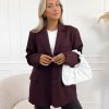 Tessa blazer bordeaux rood